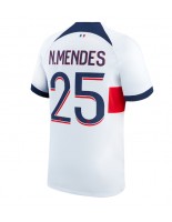 Paris Saint-Germain Nuno Mendes #25 Vieraspaita 2023-24 Lyhythihainen